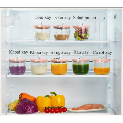 Máy Xay Đồ Ăn  6 Lưỡi Cối Thuỷ Tinh Cao Cấp Siêu Mịn Tiện Dụng - Hàng Chính Hãng