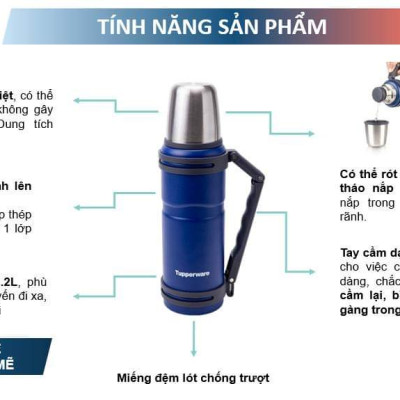 Bình giữ nhiệt Thermal 1.2L TUPPERWARE CHÍNH HÃNG