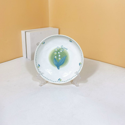 Bộ Bát Đĩa Thương Hiệu Gosu Họa Tiết Hoa Linh Lan, Tráng Men Cao Cấp - Chịu Nhiệt Cao