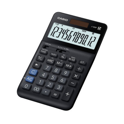 Máy tính tiền Cỡ trung Casio J-120F bề mặt kim loại kính cường lực 