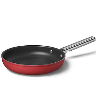 Chảo rán SMEG CKFF2801RDM 28cm màu đỏ Hàng chính hãng