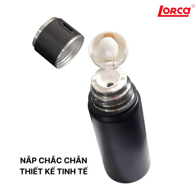 Bình Giữ Nhiệt Lorca Hàng Chính Hãng Inox Dung Tích 800ml, Chức Năng Giữ Nhiệt Tốt, Pha Trà, Pha Cà Phê