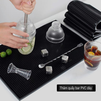 Thảm Lót Cao Su Quầy Bar 45x30 & 60X40cm  (Rubber Bar Mat)