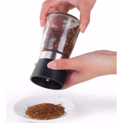 Lọ Xay Tiêu Thủy Tinh Hàng Dày Cầm Tay Nắp Đậy Tiện Lợi Giao Màu Ngẫu Nhiên