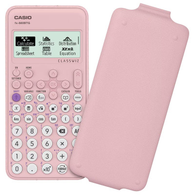 Máy Tính Casio FX-880BTG - Màu Hồng + Bút Frixion Colors và G2 (Màu Mực Ngẫu Nhiên)