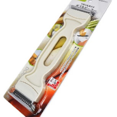 Nạo đa năng hai đầu bào vỏ và bào sợi , lưỡi nạo bằng thép không gỉ, sắc bén và bền bỉ - nội địa Nhật Bản 