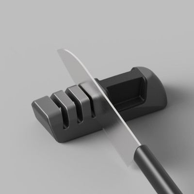 Dụng Cụ Mài Dao 3 Lớp Locknlock CKK118DGRY, Hàng Chính Hãng, 130x40x36mm - JoyMall