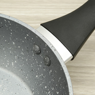 Chảo vân đá chống dính đáy từ 20 cm Greencook GCP221-20IH - Hàng Chính Hãng