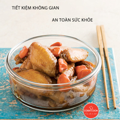 Bộ 3 hộp đựng cơm 2 hộp chữ nhật 370ml và 1 tròn 400ml kèm túi giữ nhiệt hộp thủy tinh chịu nhiệt giữ nhiệt- XẢ KHO