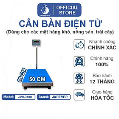 Cân Bàn Điện Tử JWI-3100 - Mặt Bàn Cân 500x600MM