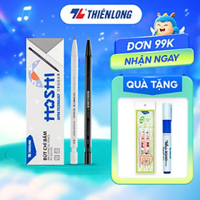Combo 10 Bút chì bấm Hoshi Thiên Long PC-037/HS - Công nghệ Nhật Bản