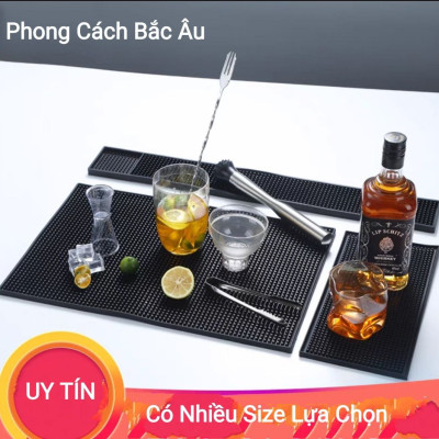 Thảm Lót Cao Su Quầy Bar 45x30 & 60X40cm  (Rubber Bar Mat)