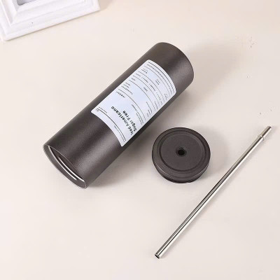 Ly Giữ Nhiệt 600ml Inox 304 Đúc Liền Khối Cao Cấp, Có Nắp Đậy Kèm Ống Hút - HÀNG CHÍNH HÃNG MINIIN