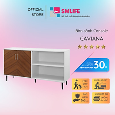 Bàn sảnh ra vào gỗ hiện đại SMLIFE Caviana