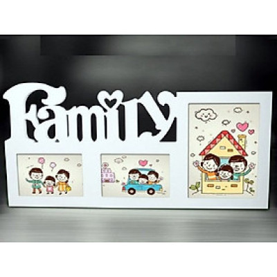 Khung ảnh family 3 ô