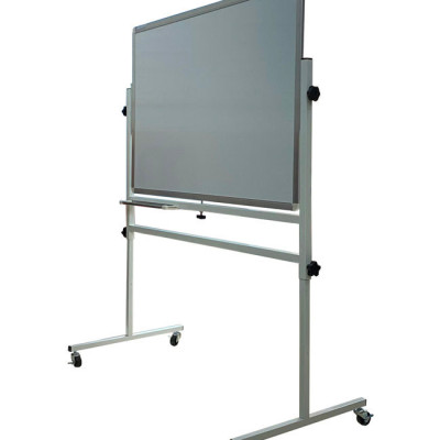 Bảng di động 2 mặt viết bút lông Poly - trắng kẻ ô ly BVC-1,0x1,2m