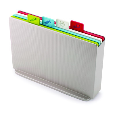 Joseph Joseph - Bộ thớt cao cấp Index Chopping Board Set Regular Silver 601312