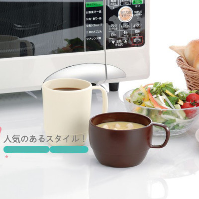 Combo phích giữ nhiệt Pearl Life 2.2L đen + kèm 6 cốc có quai 350ml nâu