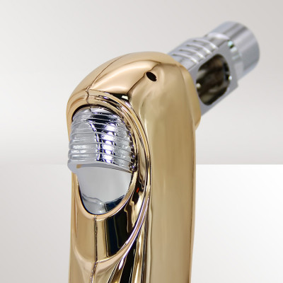 Vỏ Hột Quẹt Bật Lửa Khò 1 Tia Để Bàn Jobon ZB-697 Thiết Kế Đẹp Độc Lạ Lửa Khò Mạnh Mẽ - Dùng Gas Cao Cấp