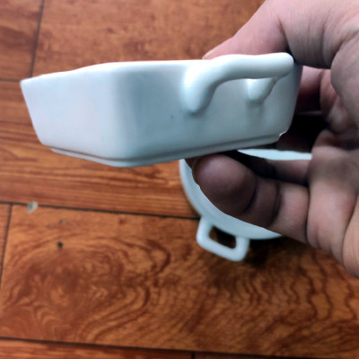 Dĩa sứ chấm mắn đựng gia vị 2 quai Casa Zen chuẩn Hàn Quốc