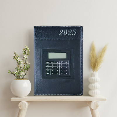 [SỔ TAY DA KÈM MÁY TÍNH] Sổ Da Doanh Nhân Cao Cấp Kèm Máy Tính Dành Riêng Để Lập Kế Hoạch Cho Năm 2025