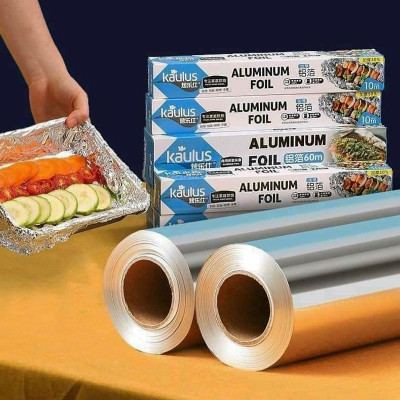 Giấy Bạc Nướng Thực Phẩm, Màng Nhôm Nướng Thịt, Bảo Quản Thức Ăn Nồi Chiên Không Dầu, Lò Nướng 30cmx5,10,20m - Hàng Chính Hãng MINIIN