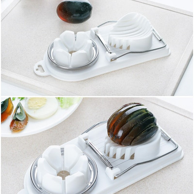 Combo 01 Muôi xới cơm chống dính tiện lợi Echo Metal + 01 Dụng cụ cắt  trứng lưỡi Inox cao cấp - Nội địa Nhật Bản