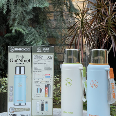 Bình Giữ Nhiệt 2Good X9 - 900ml, Giữ Nhiệt 12h, Chất Liệu inox 304 - Hàng Chính Hãng