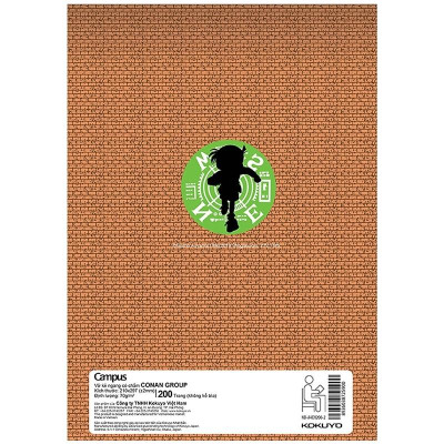 Vở Conan Group- A4 Kẻ Ngang Có Chấm 200 Trang ĐL 70g/m2 - Campus NB-A4CN200 (Mẫu Màu Giao Ngẫu Nhiên)