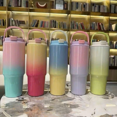 Bình Giữ Nhiệt Pastel 900ml Inox 304 - Cốc Giữ Nhiệt Loang Màu Siêu Bền, Không Gỉ, Màu Sắc Đẹp - HÀNG CHÍNH HÃNG MINIIN