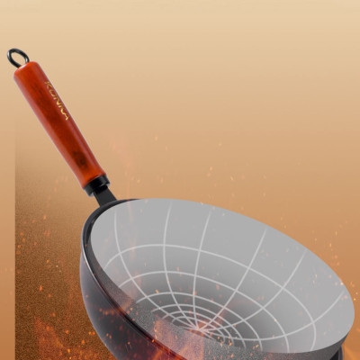 Bộ nồi chảo chống dính Konka Mẫu Mới thép tôi bóng, chống dính chống mài mòn-Hàng nhập khẩu