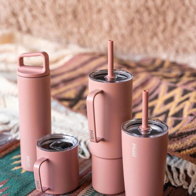 MiiR - Ly Bình giữ nhiệt 5 món - Màu Xanh Sương Mai/ Hồng Gỗ