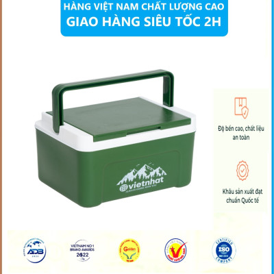 Phích vuông thái 2.3L 3932, Phích mini giữ nhiệt tiện lợi, Phích Đá giữ nhiệt lên đến 8h, Phích Đá Giữ Nhiệt Văn Phòng Việt Nhật cao cấp - Hàng Việt Nam