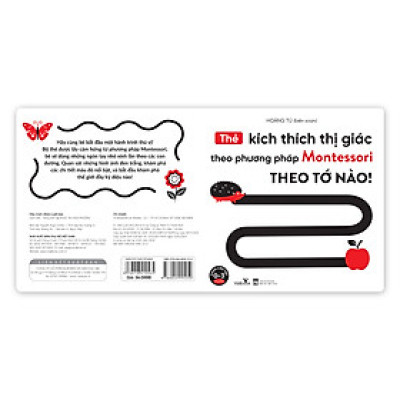 Thẻ Kích Thích Thị Giác Theo Phương Pháp Montessori - Theo Tớ Nào! - Dành cho trẻ 0-3 tuổi