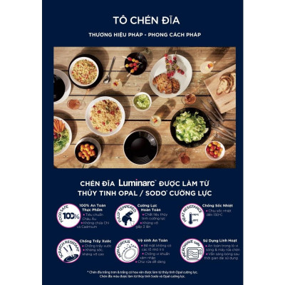 Đĩa Sâu Thủy Tinh Luminarc Shells 20cm - Q1663