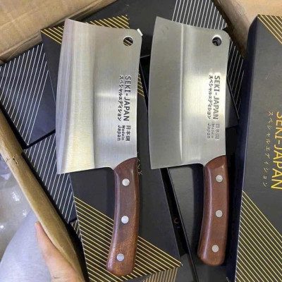 Dao Chặt Xương Cao Cấp Seki Nhật Bản, Dao Làm Bếp Thép Không Gỉ Chắc Chắn Chặt Xương Chặt Gà