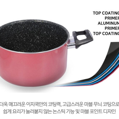 Nồi Easy Seoulcook đáy từ chống dính vân đá cao cấp Hàn Quốc, dùng được tất cả các loại bếp / Induction 