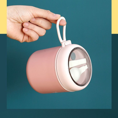 Bình Ủ Cháo Inox 304 Giữ Nhiệt Tedemei Có Thìa Và Quai Dung Tích 530ml