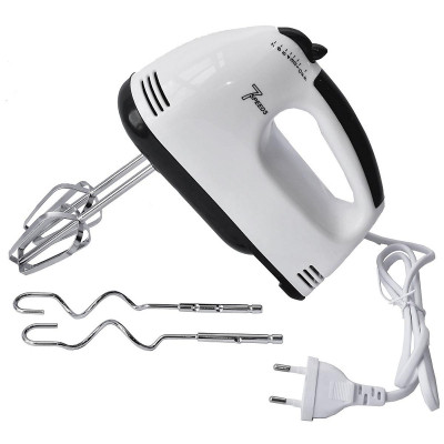 Máy Đánh Trứng Cầm Tay 7 Tốc Độ Công Suất Lớn Tặng Kèm 4 Que Đánh Thép Không Gỉ - Hàng Chính Hãng - Hàng Nhập Khẩu