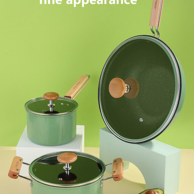 Bộ 3 món nồi chảo đáy từ Seoulcook Luxury cao cấp Hàn Quốc, chống dính vân đá an toàn cho sức khỏe, dùng được tất cả các loại bếp/ Induction