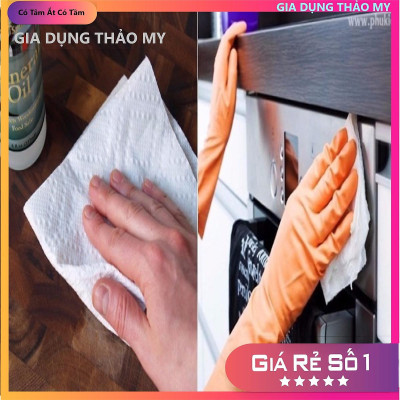 Khăn ướt, giấy ướt vệ sinh bếp, lau nhà bếp đa năng tiện lợi - Hộp 80 miếng