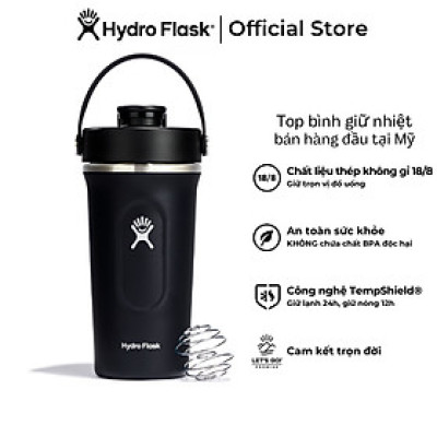 Bình lắc giữ nhiệt Hydro Flask 24 OZ Insulated Shaker Bottle kèm viên lắc - Hàng chính hãng(Season 2024)