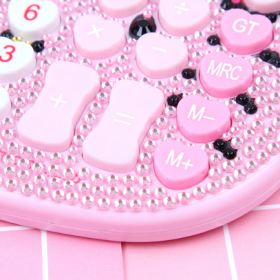 Máy tính cầm tay, máy tính bỏ túi Kitty đính đá dễ thương