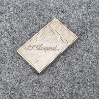 Vỏ Hộp Quẹt Bật Lửa D upon Gas Đá D34B Họa Tiết Cánh Hoa Tam Giác Đẹp, Độc Lạ In Logo - Dùng Gas Đá Cao Cấp