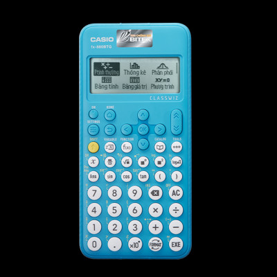 Combo Máy Tính CASIO FX-880BTG - Màu Xanh Biển + Cẩm Nang Sử Dụng Máy Tính Khoa Học Casio FX-880BTG Thế Hệ Mới Lớp 6-12