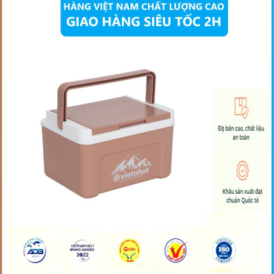Phích vuông thái 2.3L 3932, Phích mini giữ nhiệt tiện lợi, Phích Đá giữ nhiệt lên đến 8h, Phích Đá Giữ Nhiệt Văn Phòng Việt Nhật cao cấp - Hàng Việt Nam