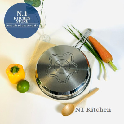 Chảo inox cao cấp Korkmaz Perla 24cm- A1659 - Hàng Chính Hãng