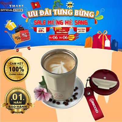 Cốc Cafe Giữ Nhiệt inox 2GOOD C27 Dung Tích 380ml, Nắp Chống Tràn, Ly Giữ Nhiệt  - Hàng Chính Hãng