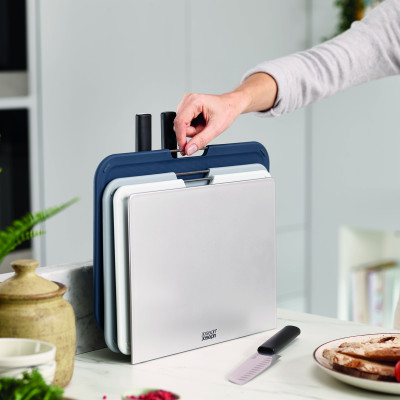 Bộ dao thớt 6 món Joseph Joseph 003338 - Nest Boards Plus 6-piece Knife & Chopping Board Set