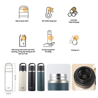 Bình Giữ Nhiệt Lưỡng Tính Tiger MKB-T060 (600ml)